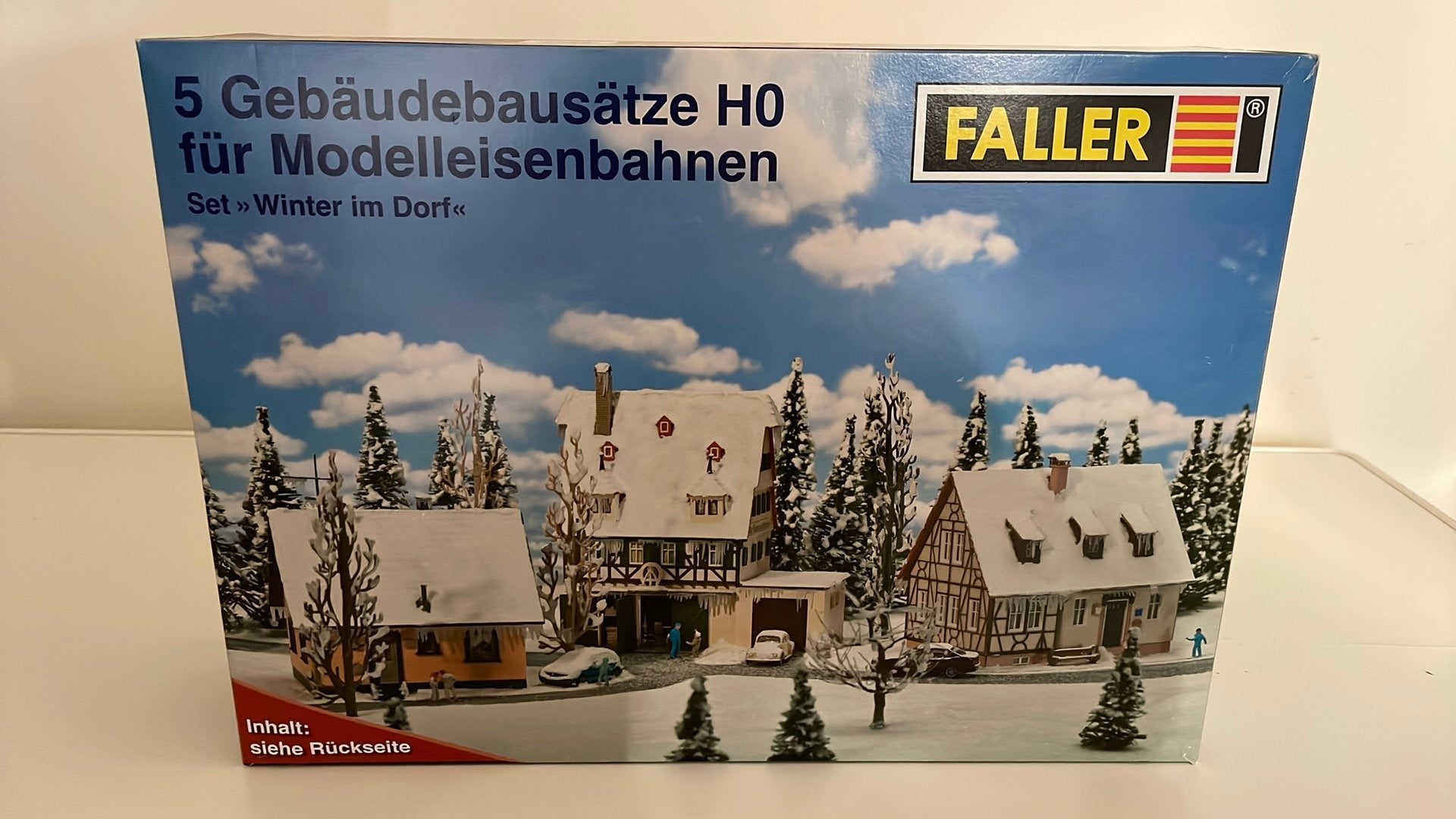 Faller bouwdoos set “Winter im Dorf” nieuw en ongebouwd, Overige merken, Gelijkstroom of Wisselstroom, Brug, Tunnel of Gebouw