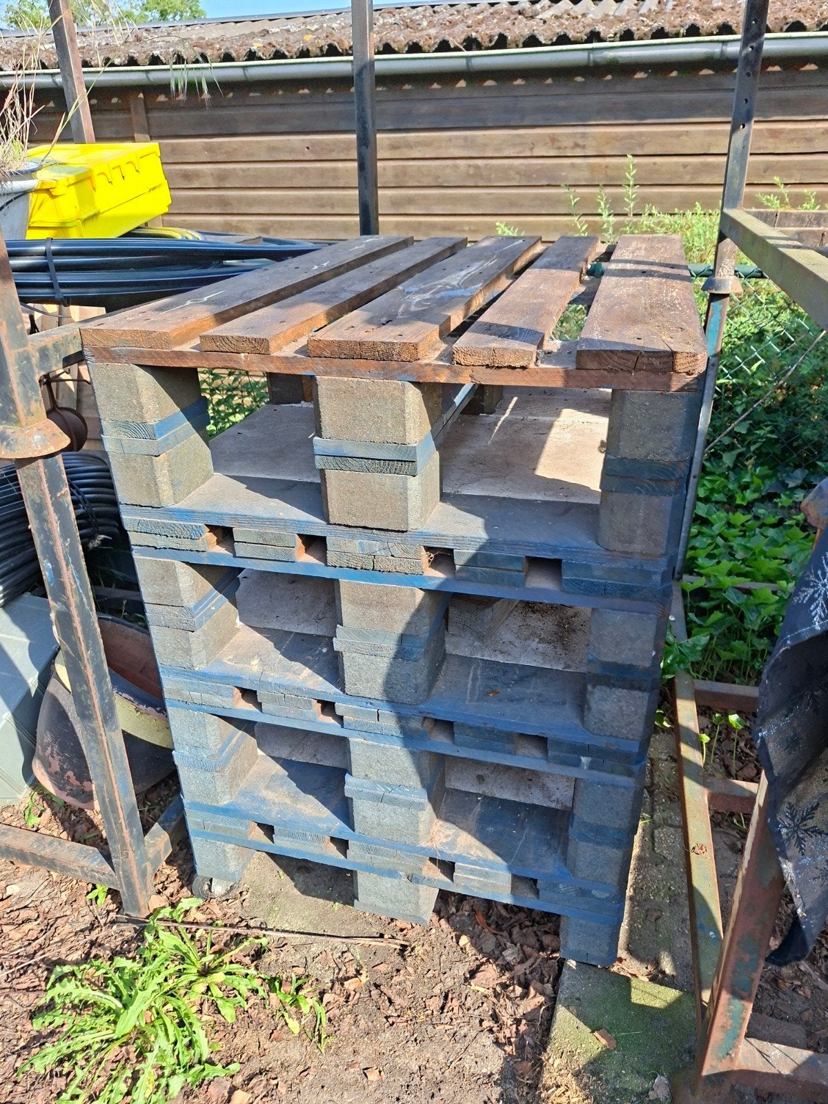 Mooie houten pallet tafel, Ophalen, 100 tot 150 cm, 50 tot 100 cm, Minder dan 50 cm