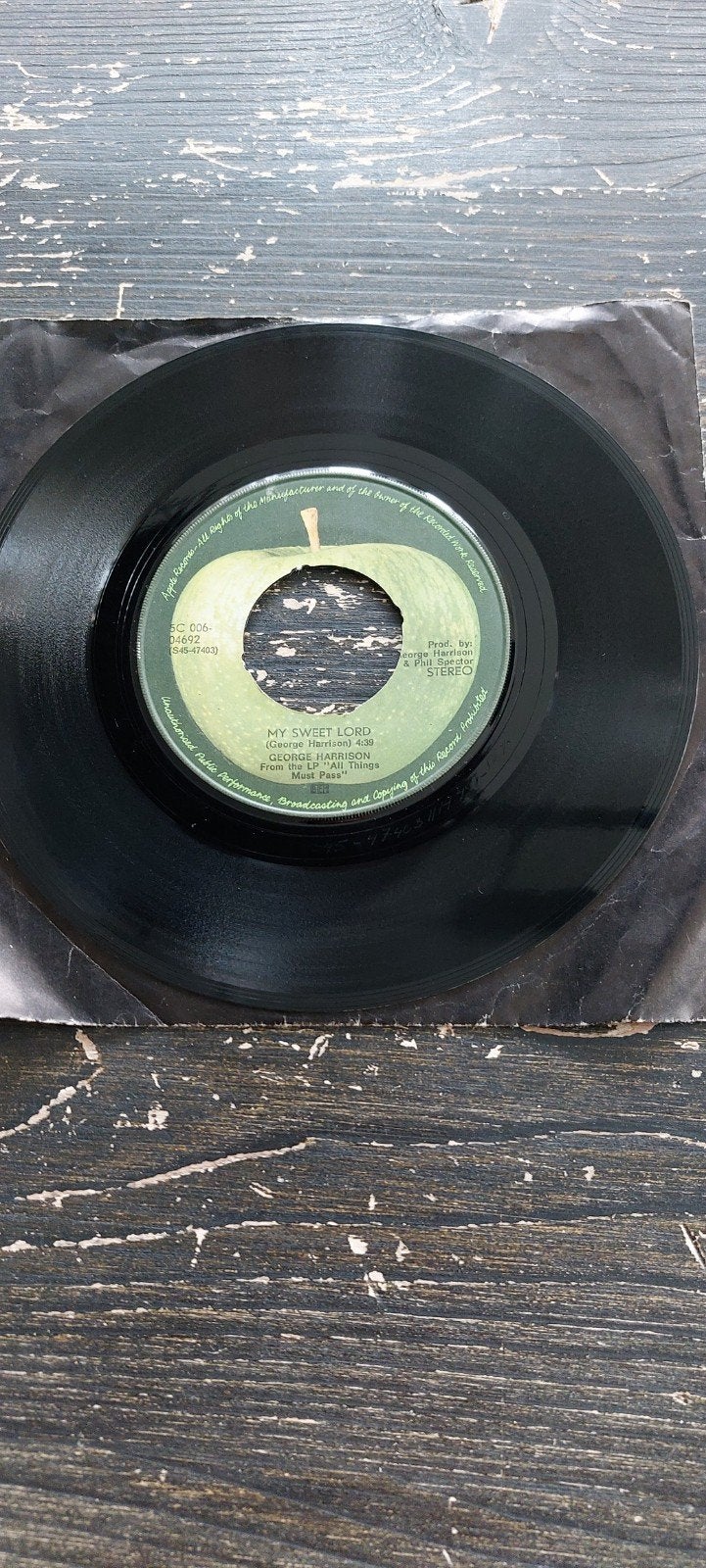 George Harrison - My Sweet Lord / Isn't It A Pity 7 inch, Gebruikt, 7 inch, Ophalen of Verzenden, Pop