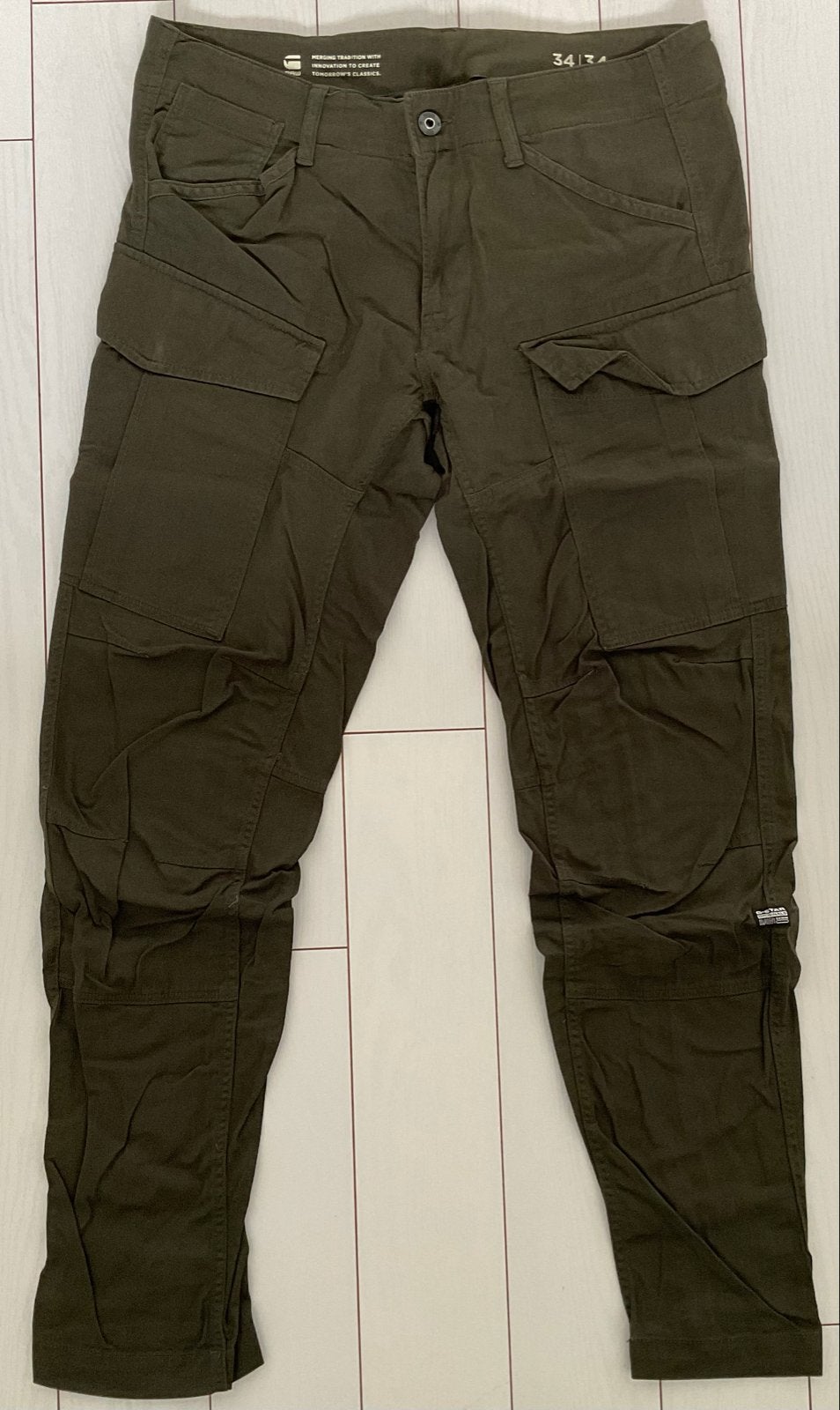 G-Star Cargo Broek W34 L34 - Heren, Kleding | Heren, Ophalen of Verzenden, Zo goed als nieuw, Overige maten, Groen