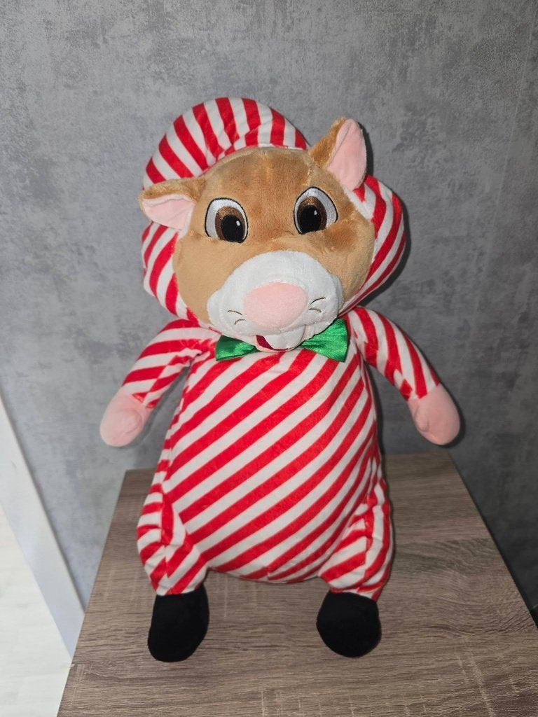 Leuke Hamster Knuffel in Kerstpyjama, Hamster, Ophalen of Verzenden, Zo goed als nieuw, Middelgroot (20 tot 80 cm)