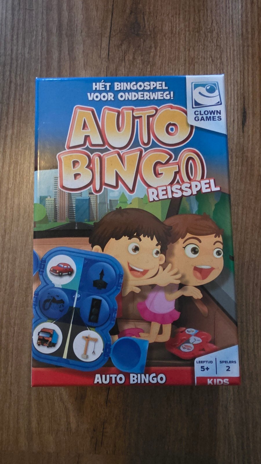 Auto Bingo Reisspel - Het bingospel voor onderweg!, Hobby en Vrije tijd, Clown Games, Een of twee spelers, Ophalen of Verzenden