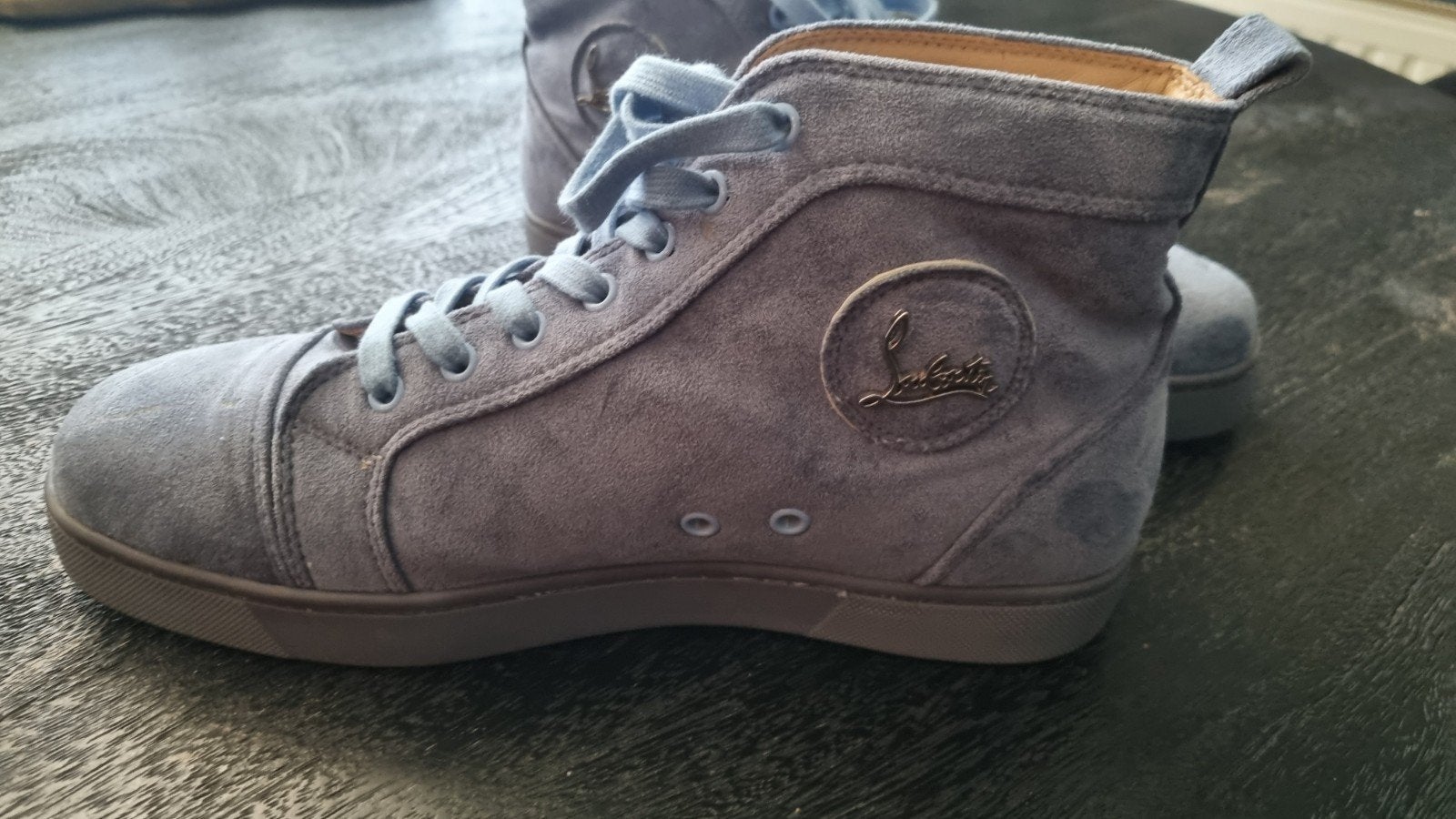louboutin 41, Christian Louboutin, Blauw, Ophalen of Verzenden, Zo goed als nieuw