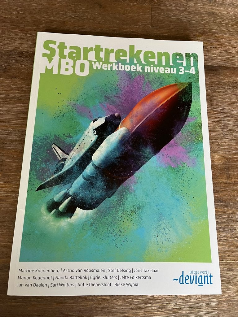 Schoolboek: Startrekenen MBO, Werkboek, Ophalen of Verzenden, Zo goed als nieuw, Overige niveaus, Uitgeverij deviant