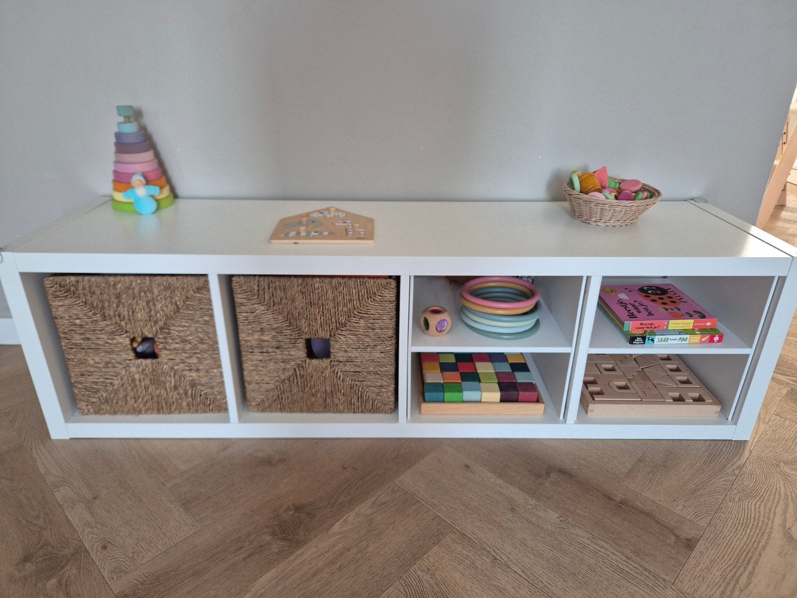 ikea kallax montessori kast, Ophalen, 50 tot 100 cm, Zo goed als nieuw, Minder dan 100 cm