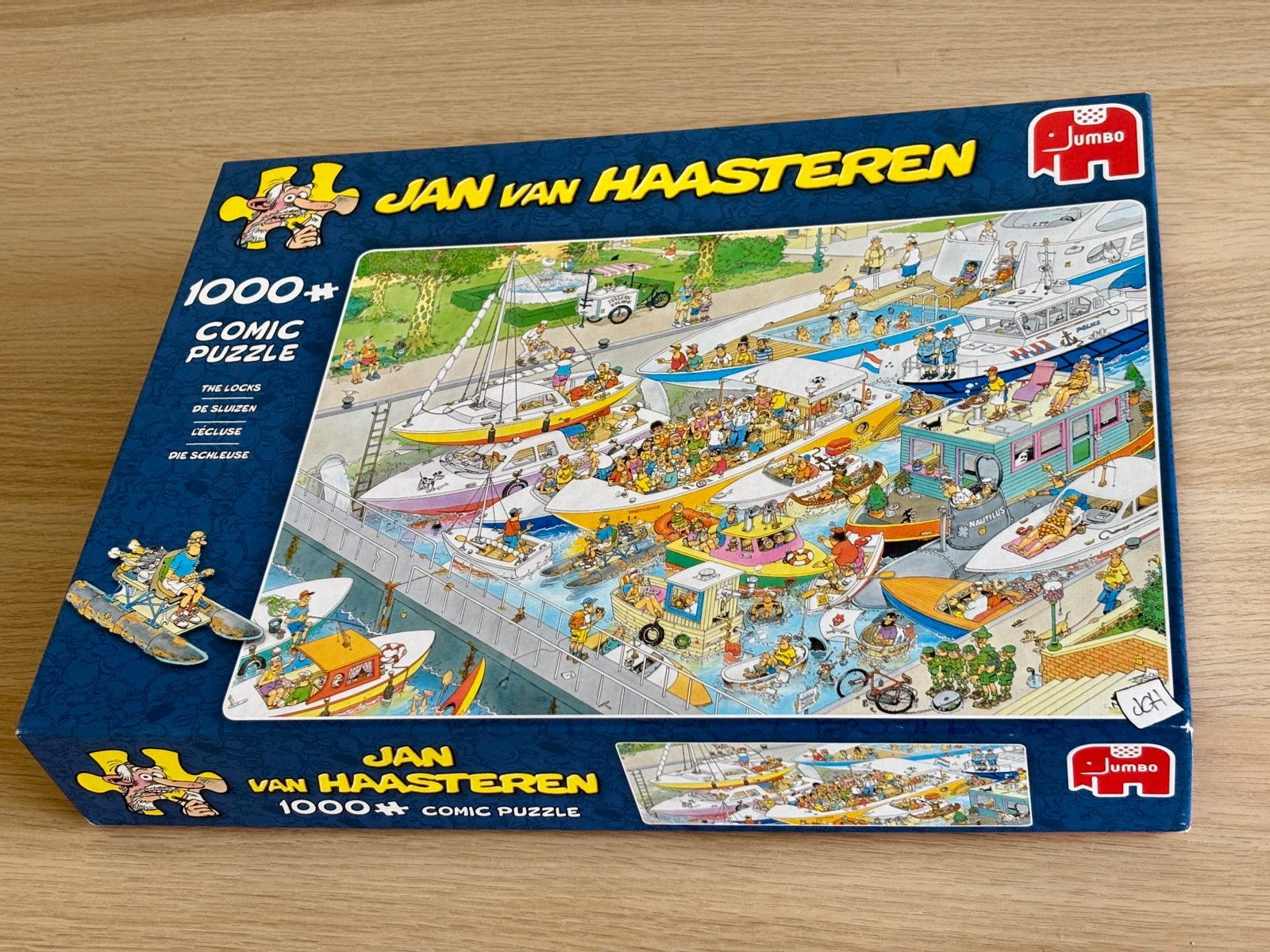 Van Haasteren puzzel De sluizen 1000 stukjes, Ophalen of Verzenden, 500 t/m 1500 stukjes, Zo goed als nieuw, Legpuzzel