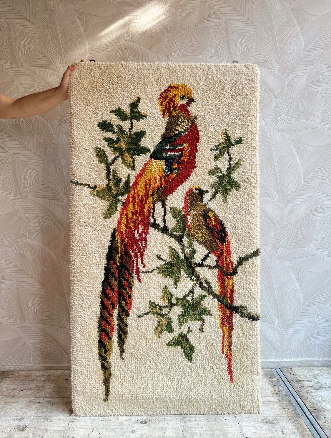 Vintage wollen wand kleed, Ophalen of Verzenden, Zo goed als nieuw, X, X