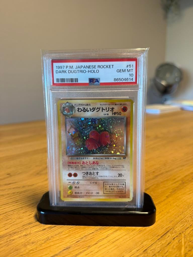 Dark Dugtrio psa 10 Rocket Gang, Ophalen of Verzenden, Zo goed als nieuw