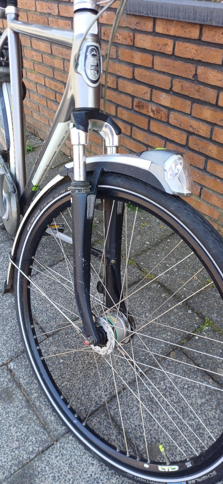 Gazelle Montreux Herenfiets 61 cm - 8 versnellingen, Ophalen, Gazelle, Gebruikt, Vering