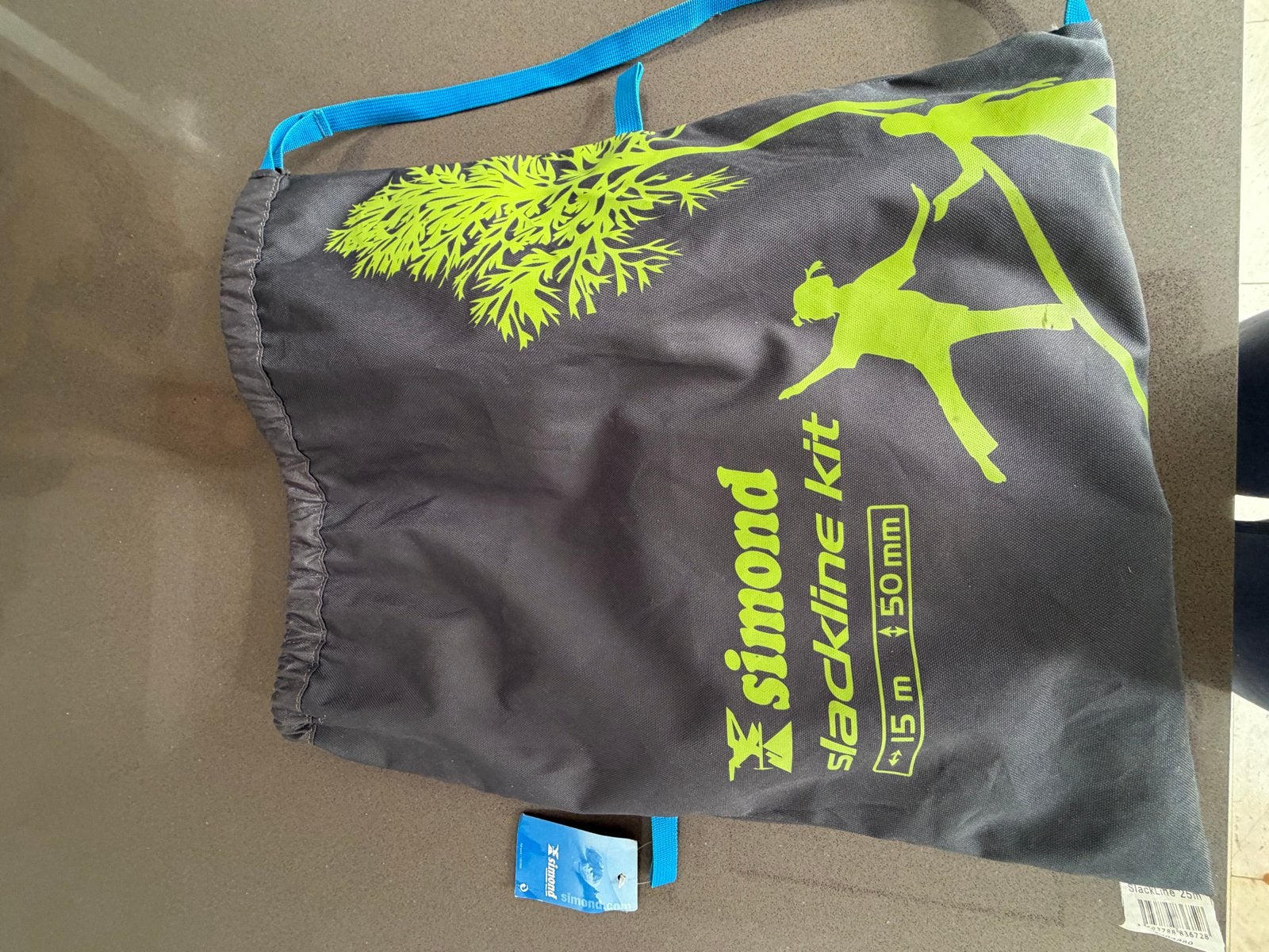 Simond Slackline Kit - 15m x 50mm, Ophalen of Verzenden, Zo goed als nieuw