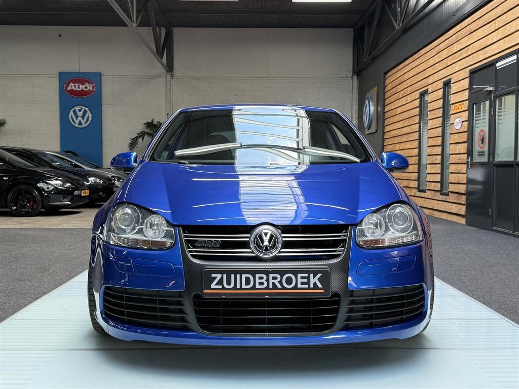 Volkswagen Golf R32 3.2 V6 Cruise Clima Leer (bj 2007), Automatische klimaatregeling, Gebruikt, Blauw, Bedrijf