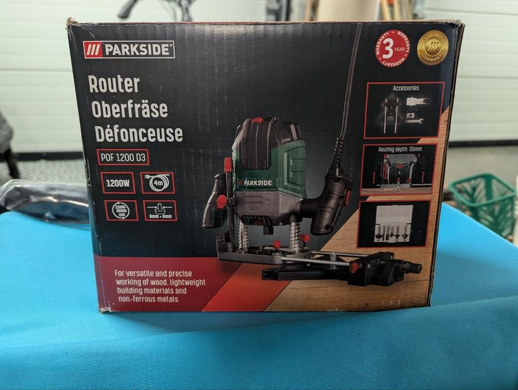 Parkside Bovenfrees POF 1200 D3, Ophalen of Verzenden, Bovenfrees, Elektrisch, Parkside