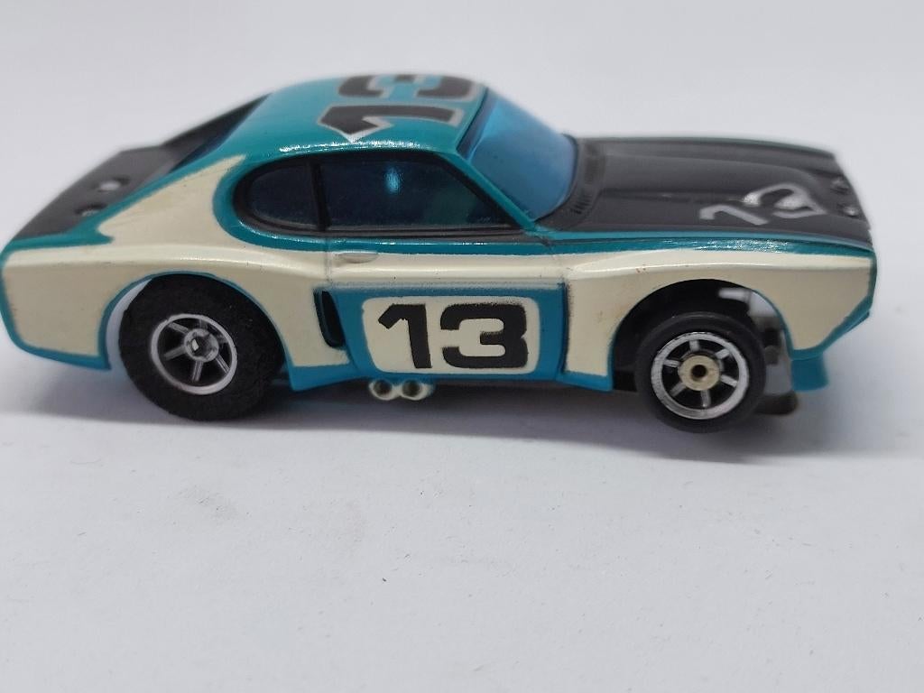 FORD CAPRI 2600 RS AURORA SLOTCAR BLAUW  IN PERFECTE STAAT, Ophalen of Verzenden, Zo goed als nieuw, Auto