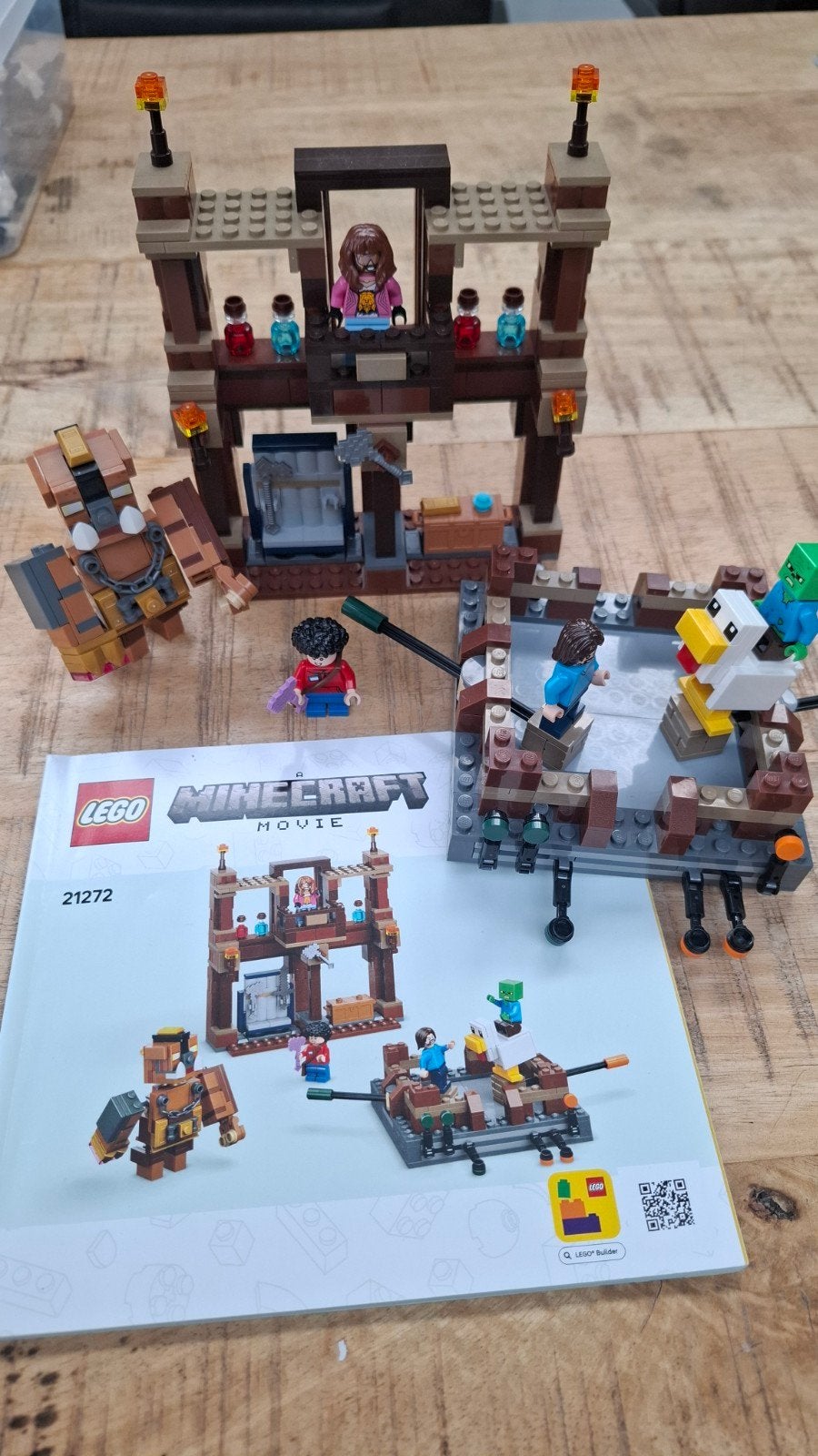 LEGO Minecraft The Deep Dark Battle 21246, Ophalen, Minecraft, Lego, Compleet