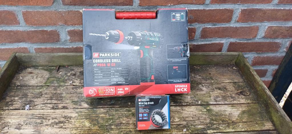 Parkside Cordless drill PBSA 12 C2, Ophalen of Verzenden, Nieuw