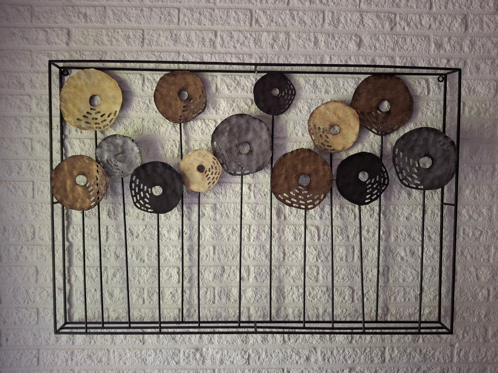 Metalen wanddecoratie, Ophalen, Zo goed als nieuw