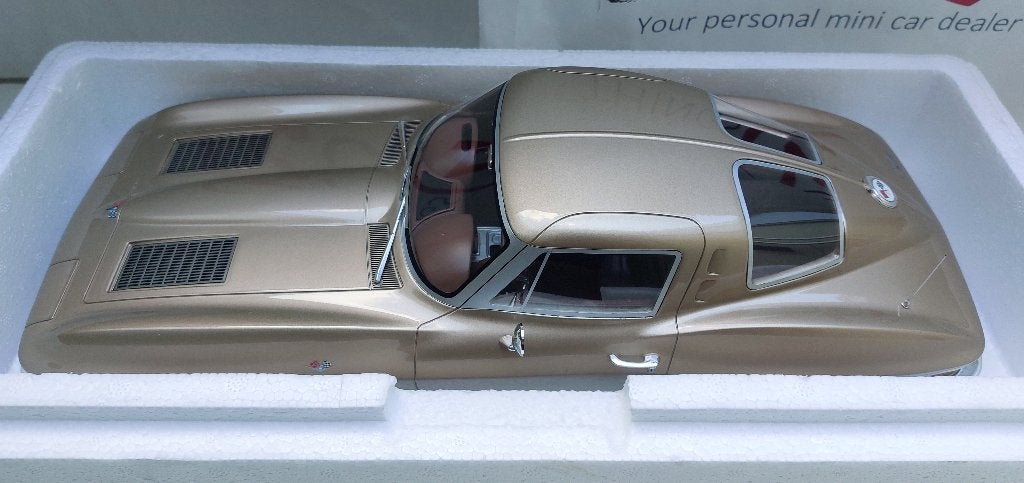 GT Spirit 1:12 Chevrolet Corvette C2 bouwjaar 1963 beige, Ophalen of Verzenden, Nieuw, 1:9 t/m 1:12, Auto