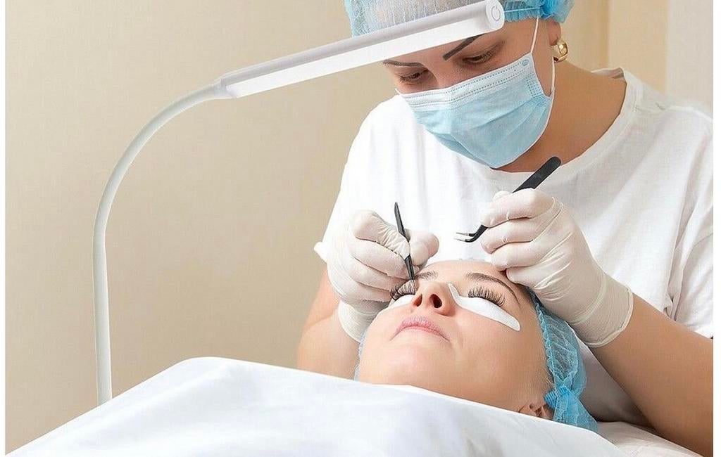 Wimperverlenging Lamp - LED Vloerlamp voor Schoonheidssalon, Ophalen, Zo goed als nieuw, Metaal, 150 tot 200 cm