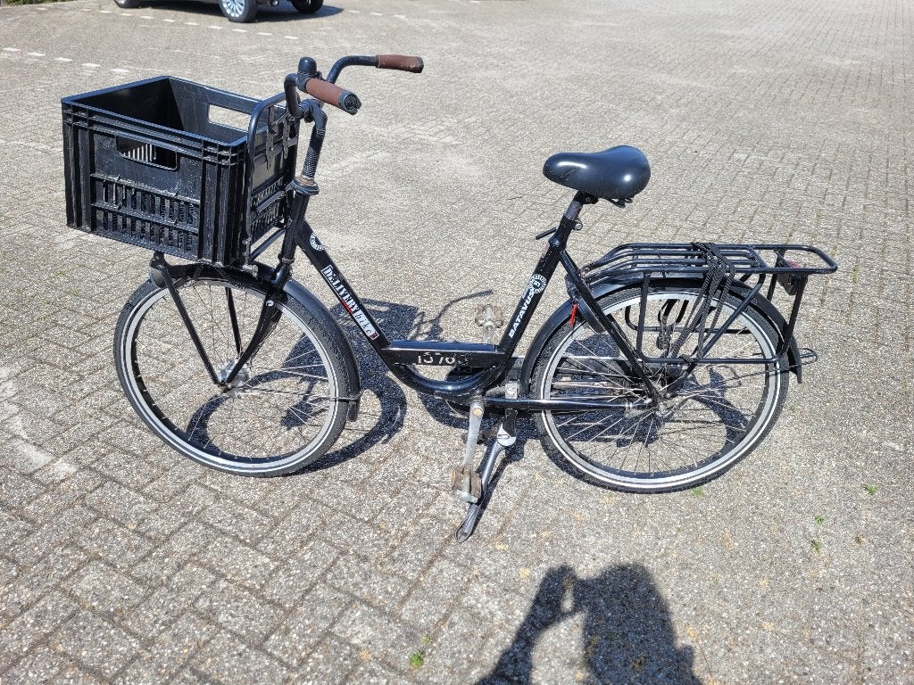 Dames fiets batavus delivery bike, stapfiets/opknapfiets, Ophalen, Terugtraprem, Batavus, 53 tot 56 cm