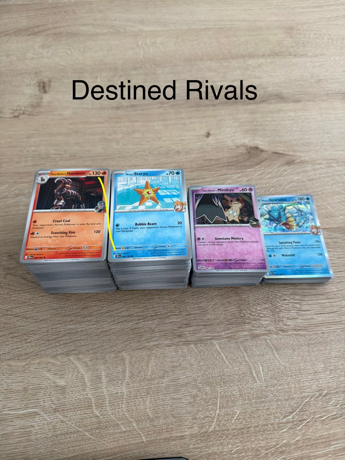 Pokemon bulk kaarten Destined Rivals, Ophalen of Verzenden, Zo goed als nieuw, Meerdere kaarten