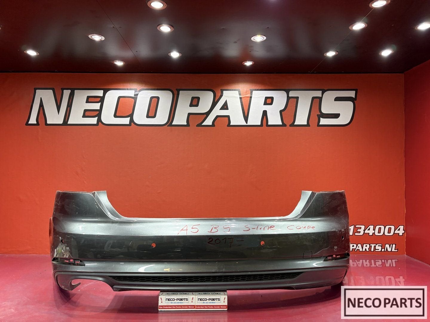 AUDI A5 B9 S LINE COUPE ACHTERBUMPER BUMPER ORIGINEEL, Gebruikt, -, -, Achter