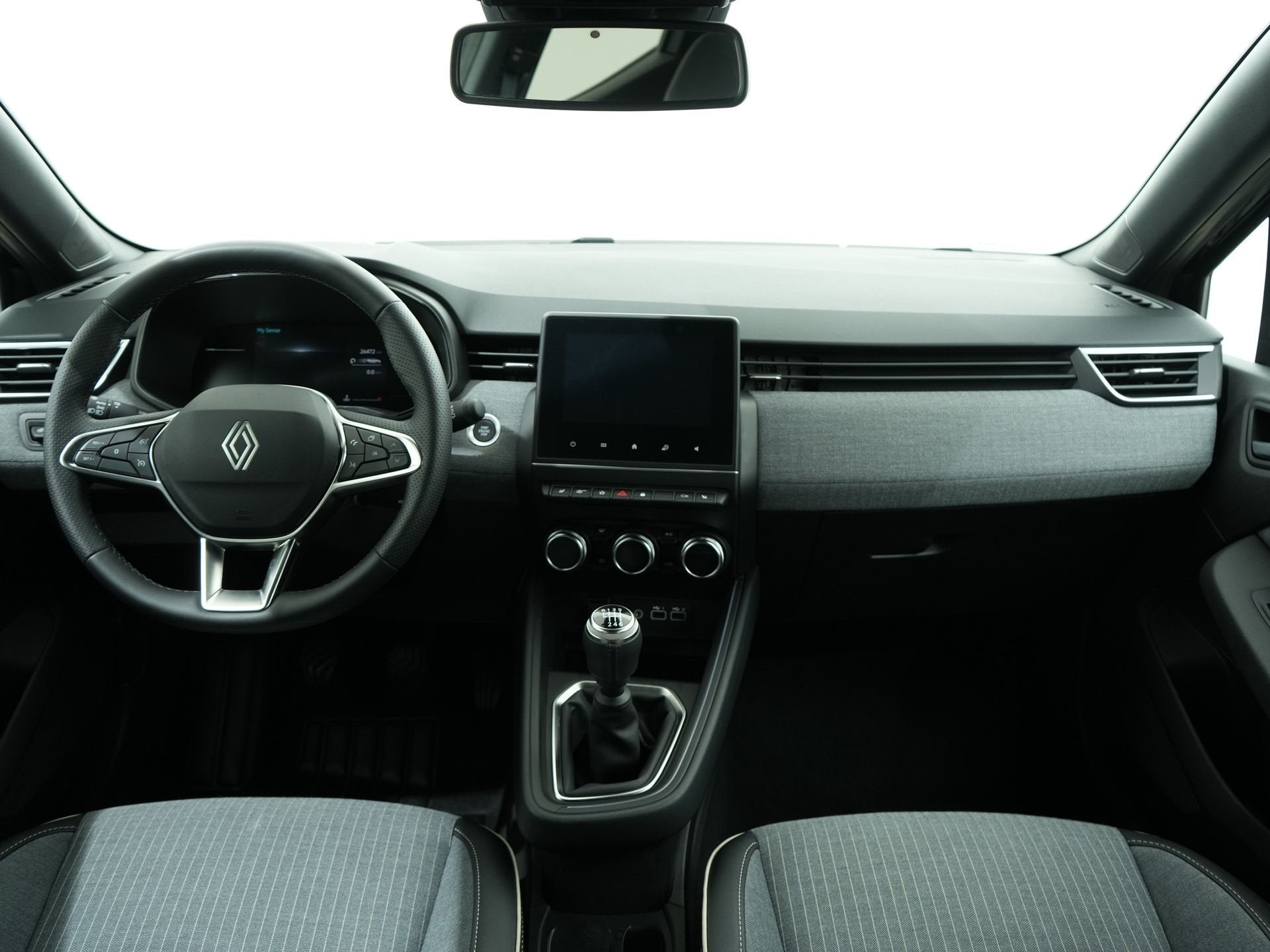 Renault Clio 1.0 TCE 90 GPF TECHNO | Navi | 360 Camera | Win, Voorwielaandrijving, Gebruikt, Zwart, Leder en Stof