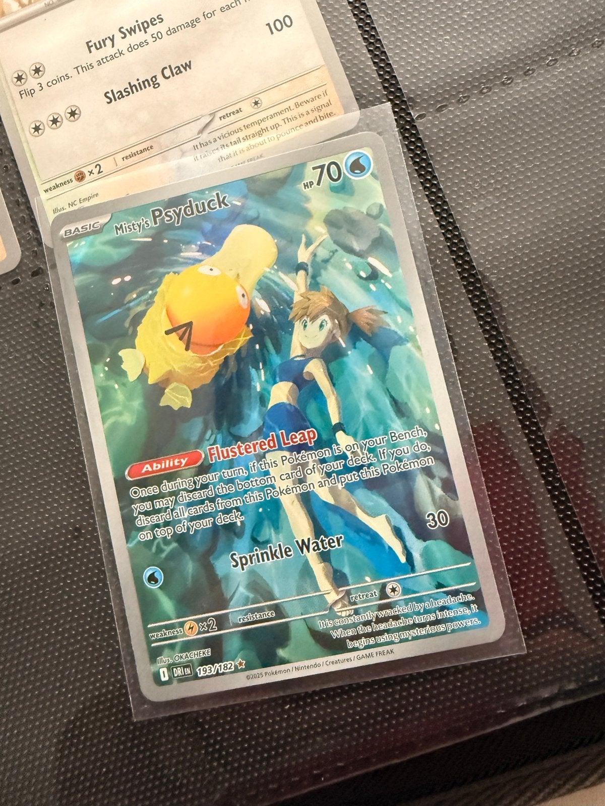 Misty's Psyduck Pokémon Kaart - Nieuwstaat, Ophalen of Verzenden, Zo goed als nieuw, Losse kaart