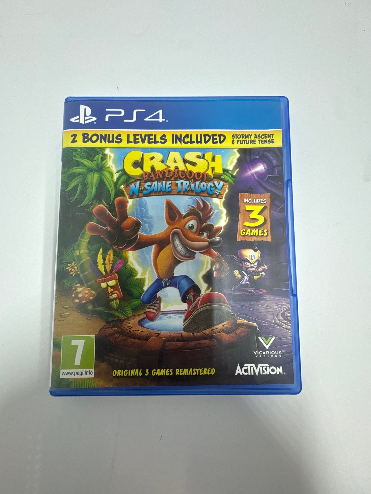 Crash Bandicoot N. Sane Trilogy PS4 - Zo goed als nieuw, Spelcomputers en Games, Games | Sony PlayStation 4, 1 speler, Ophalen of Verzenden