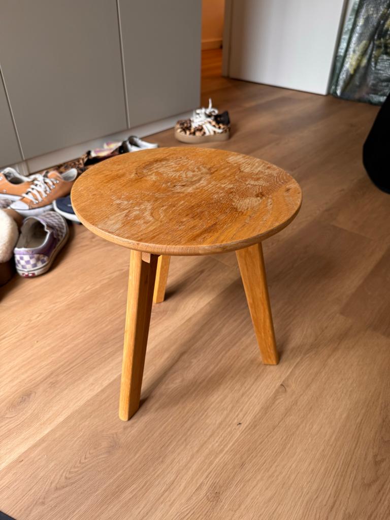 Houten krukje / bijzettafel, Ophalen, Gebruikt