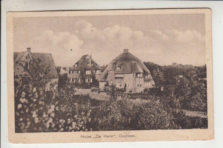 Overveen, Huize de Helm, Ophalen of Verzenden, 1920 tot 1940, Gelopen, Noord-Holland