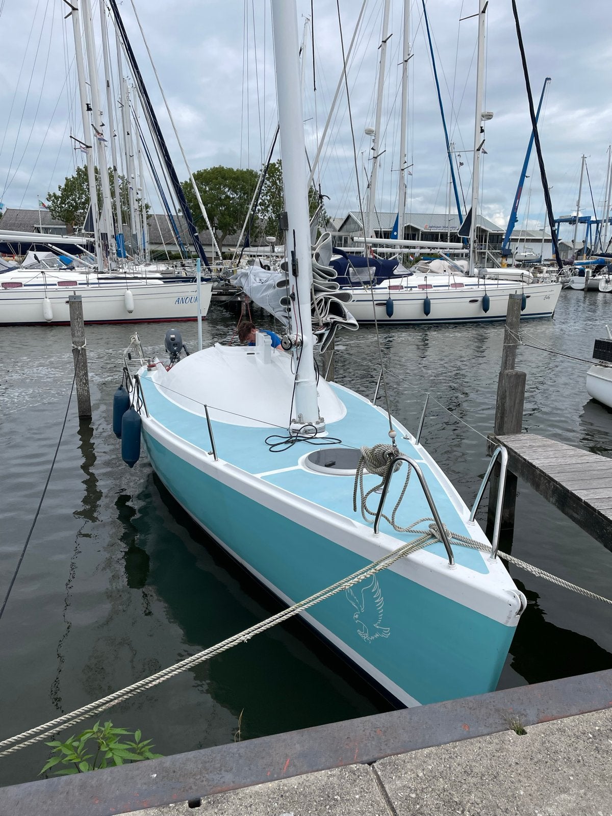 Bouwspanten voor Floret 800 kajuitzeilboot (woodcore), Watersport en Boten, Ophalen, Gebruikt, 1.00 - 1.50 meter, Tourjacht of cruiser