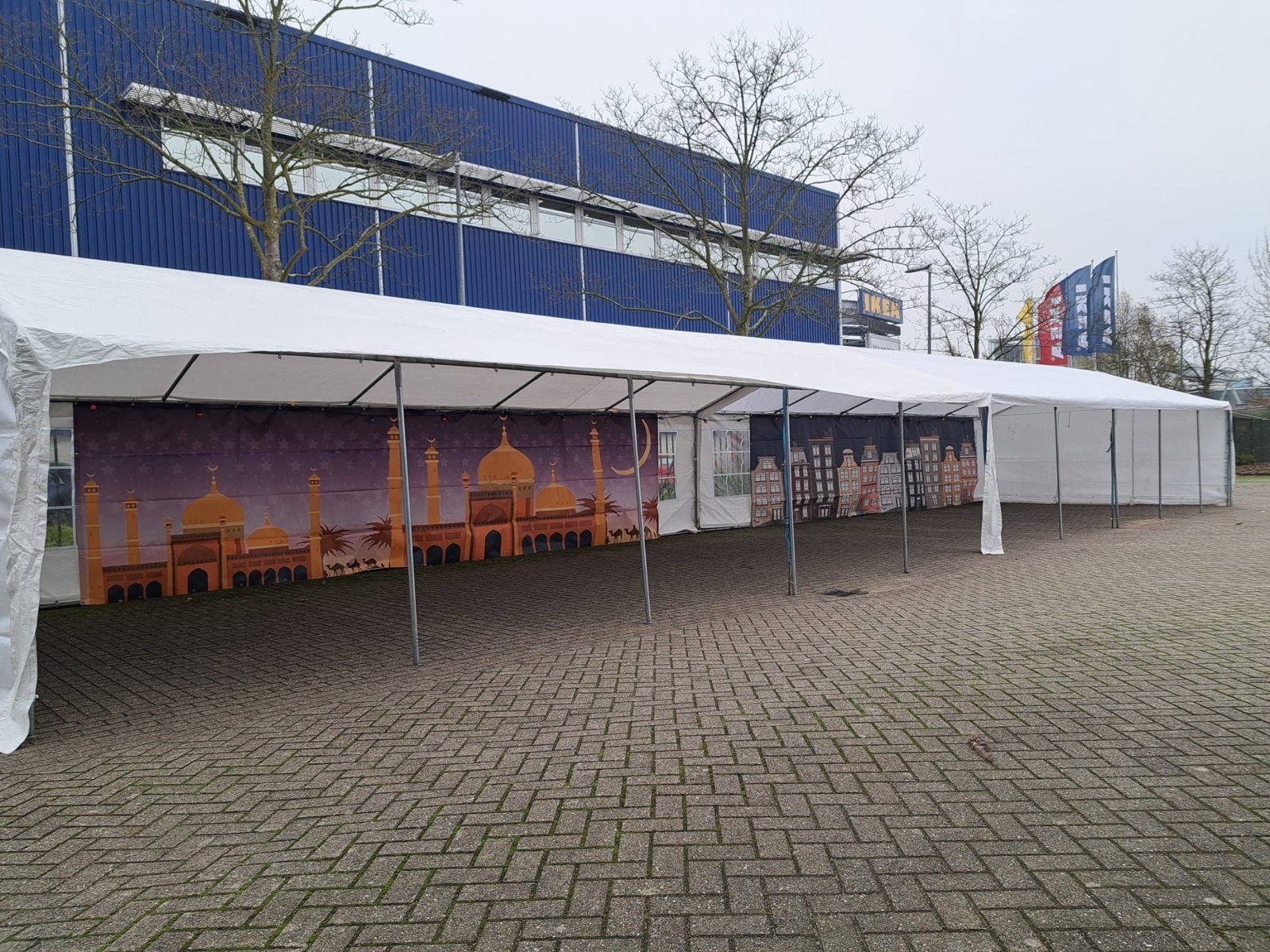 10x5 partytent dik PE . Nog 1 te koop!, Ophalen, Nieuw, Tot en met 2