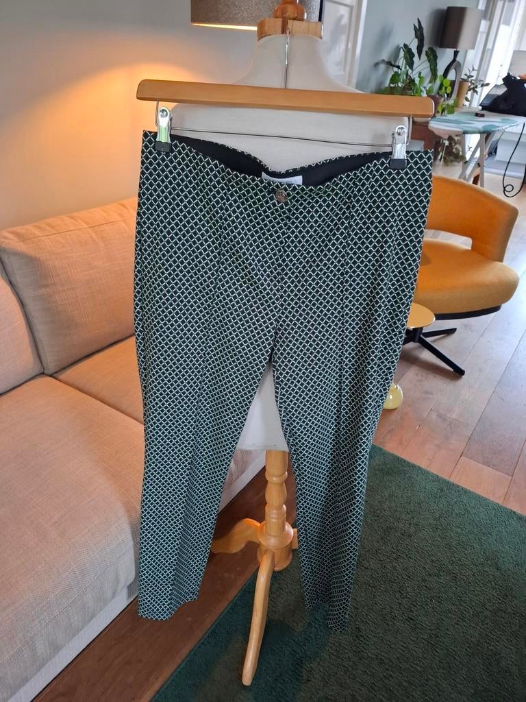 Gerry Weber stretch broek maat 40 groen zwart, Maat 38/40 (M), Ophalen of Verzenden, Zo goed als nieuw, Gerry Weber
