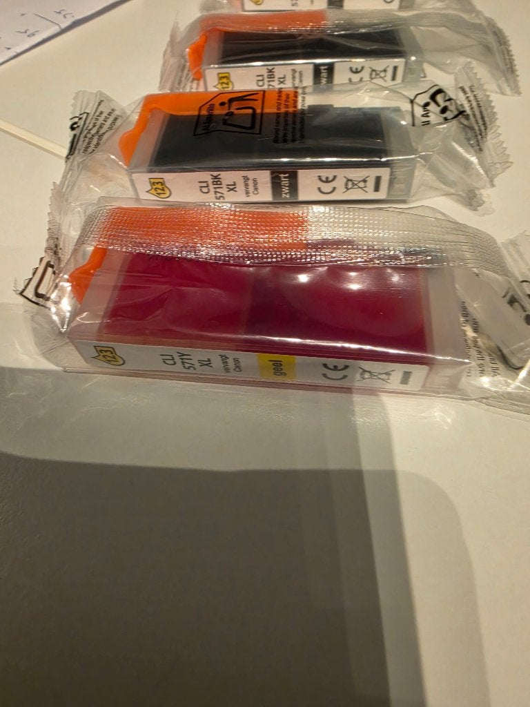 5 inktcatridges, nog ongebruikt voor Canon Pixma printer, Ophalen of Verzenden, Nieuw, Cartridge, Canon