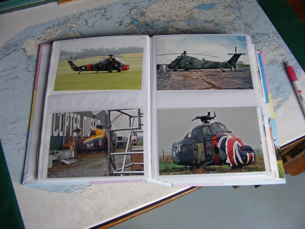 Sikorsky S-58 - 200 Wessex helicopters en in insteek herdruk, Verzenden, Nieuw, Kaart, Foto of Prent