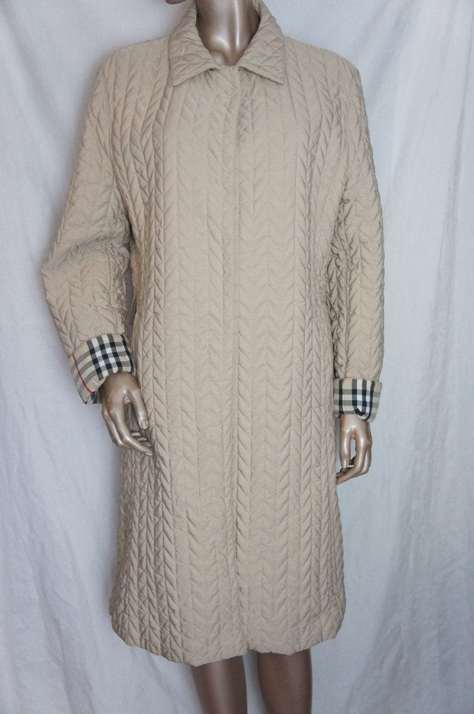 BURBERRY jas maat 44/46, -, Verzenden, Beige, -