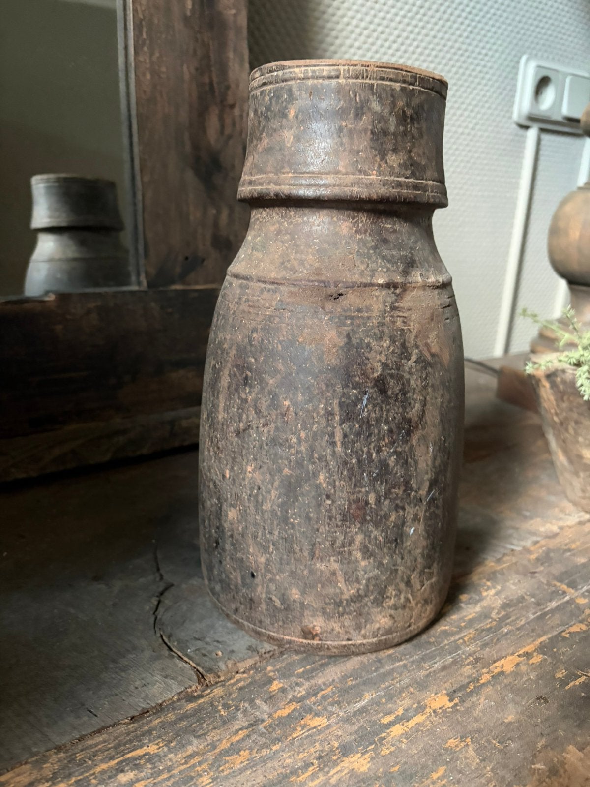 Houten kruik, Overige materialen, Overige kleuren, Ophalen of Verzenden, Zo goed als nieuw