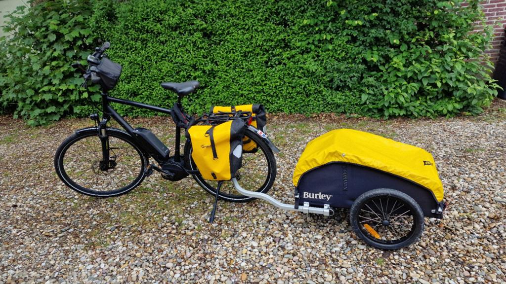 Burley Nomad Fietskar voor bagage - Slechts 700 km gebruikt, Fietsen en Brommers, Ophalen, Bagagekar, Zo goed als nieuw, 40 tot 60 kg