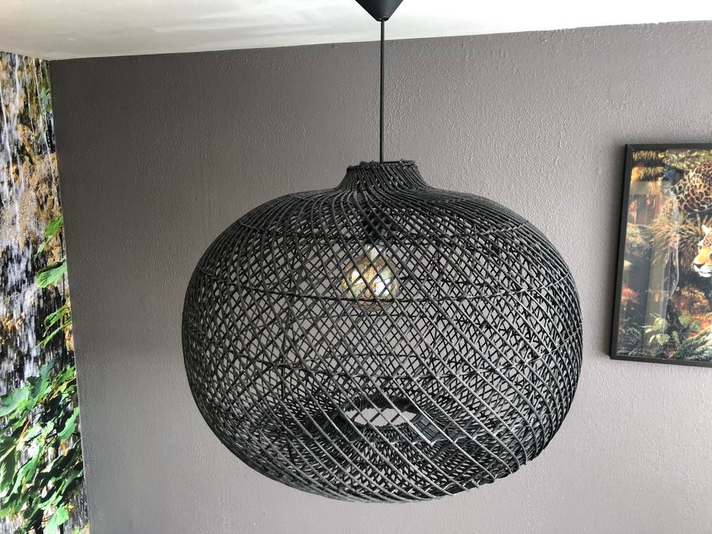 Hanglamp rond 60 cm, Ophalen, Zo goed als nieuw, Overige materialen, Minder dan 50 cm