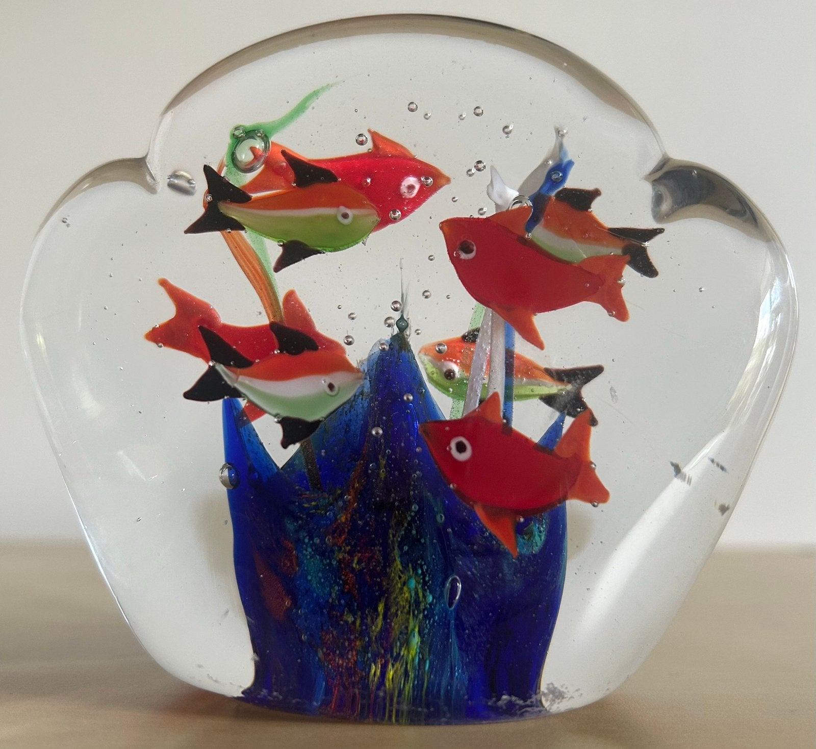 Murano Italy glas fishtank aquarium visjes, Antiek en Kunst, Verzenden