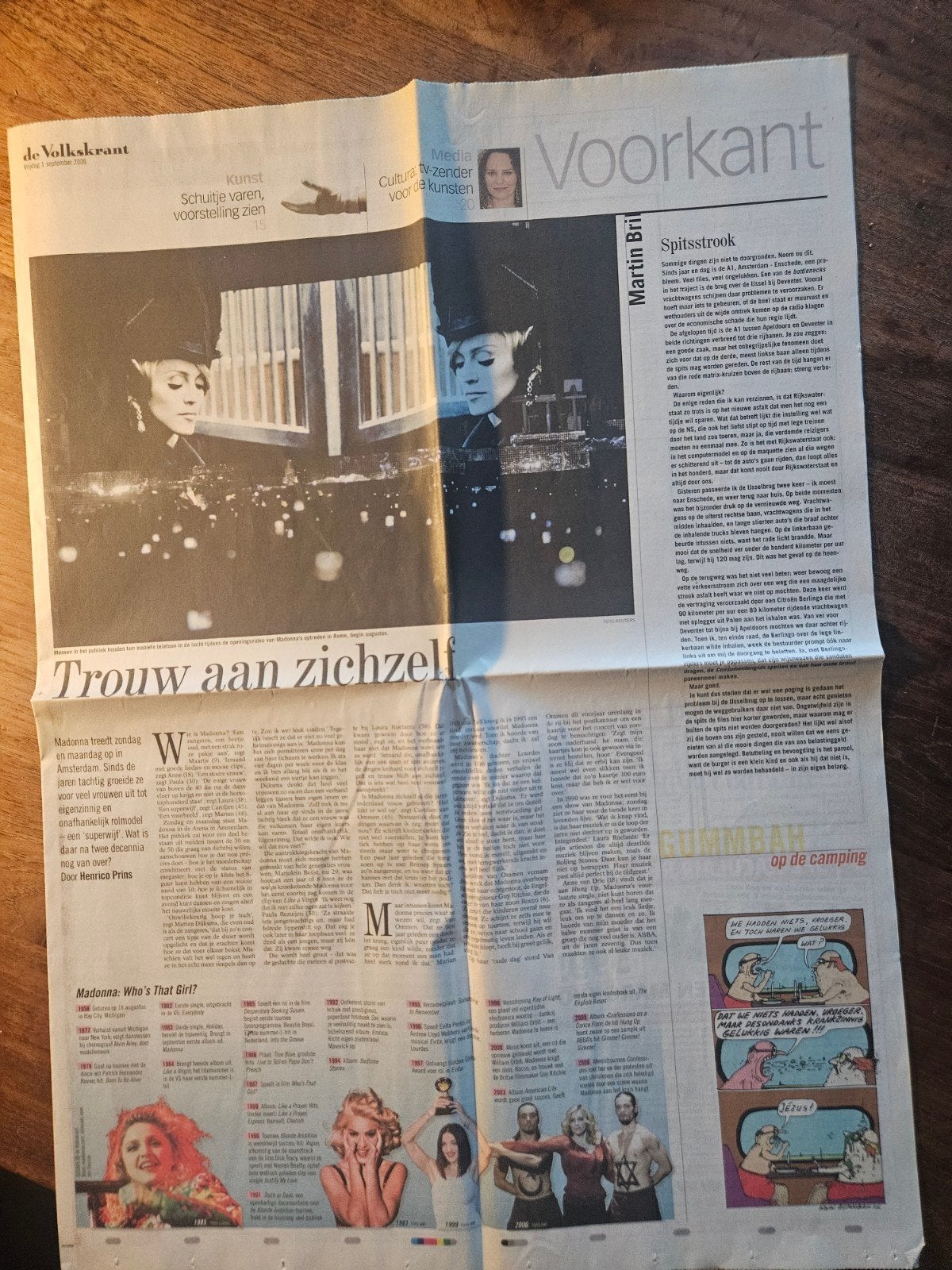 De Volkskrant - Madonna: Trouw aan zichzelf (2008), Ophalen of Verzenden, Gelezen, Krant