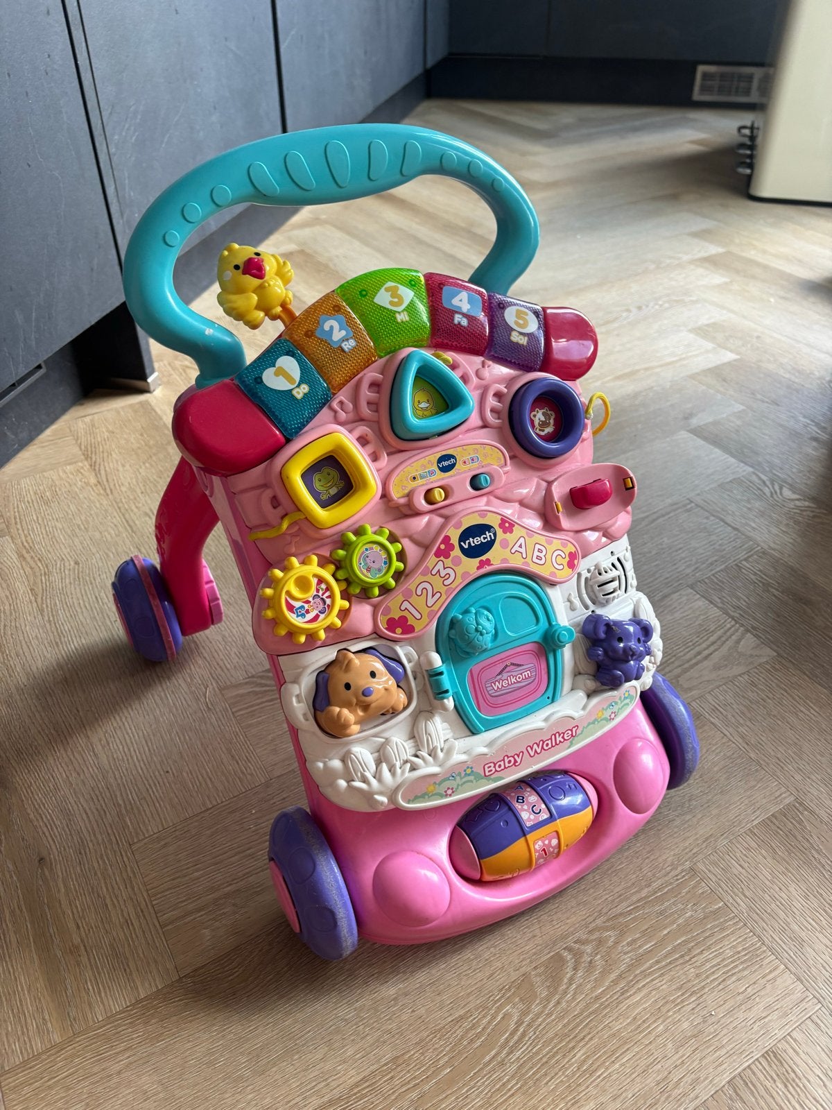 VTech Baby Walker met twee standen, Ophalen, Zo goed als nieuw, Overige typen, Met geluid