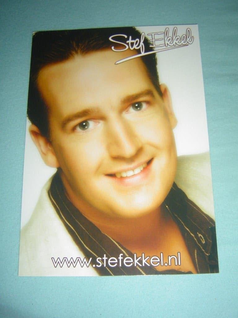 kaart stef ekkel met handtekening, Verzamelen, Ophalen of Verzenden, Foto of Kaart