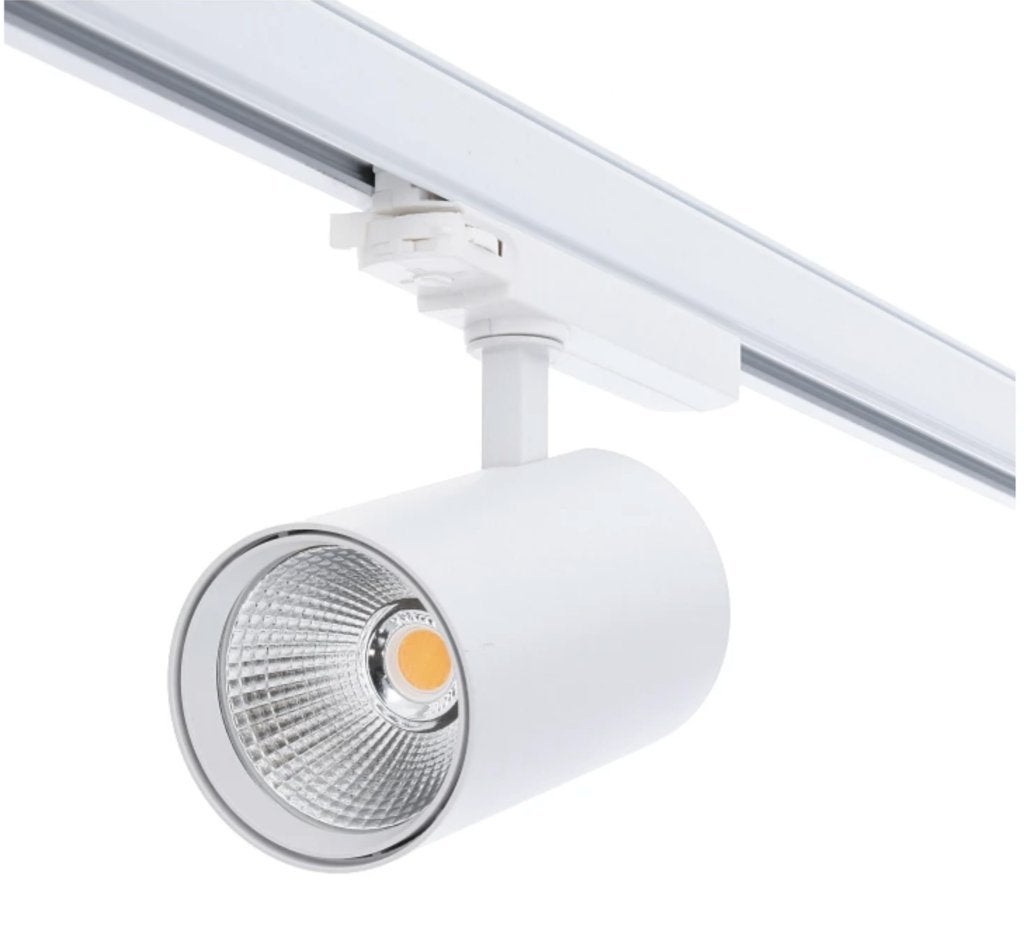 12 Railspots 3-fase met verschillende lichtsterktes, dimbaar, Ophalen of Verzenden, Zo goed als nieuw, LED, Dimbaar