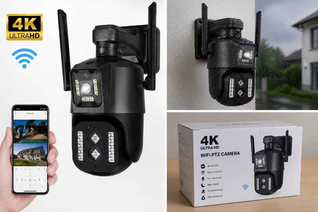 72x LS Vision PTZ Beveiligingscamera WiFi Nachtzicht Nieuw, Ophalen of Verzenden, Nieuw, Buitencamera