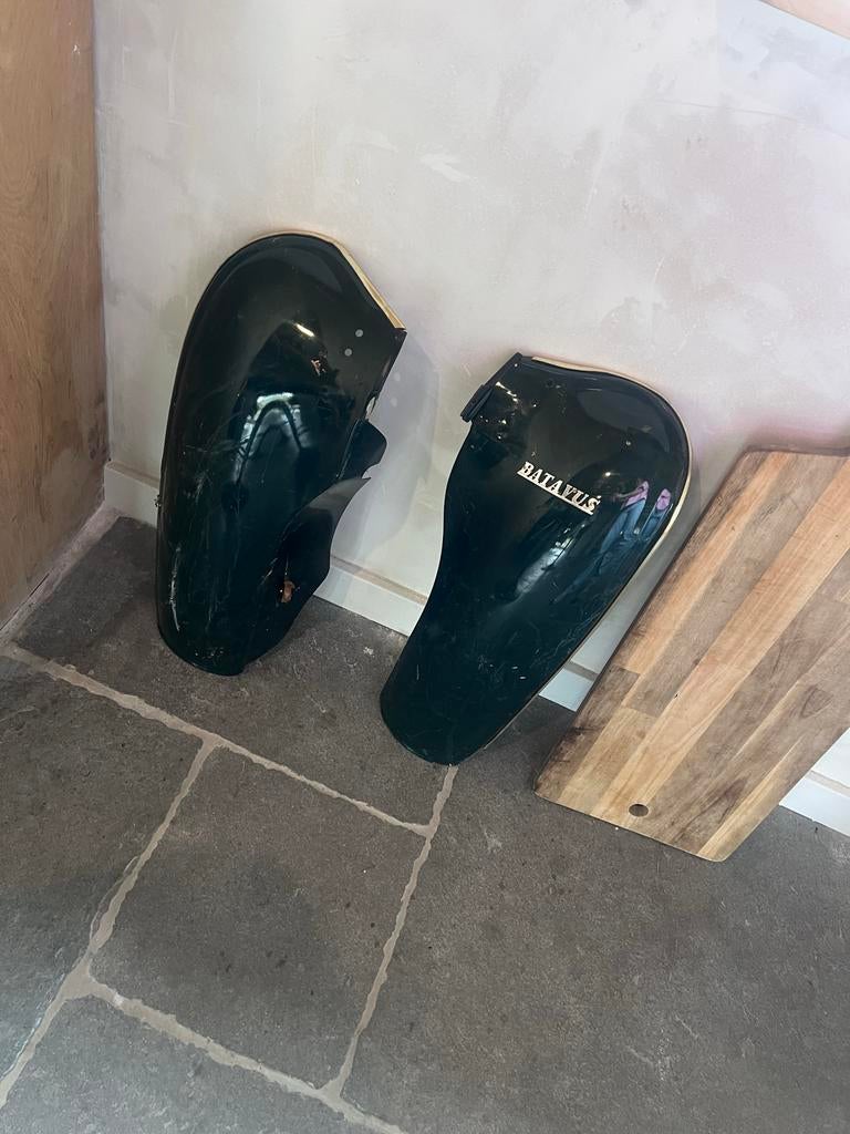 Twee Batavus spatborden, Ophalen, Kunststof, Stadsfiets, Gebruikt