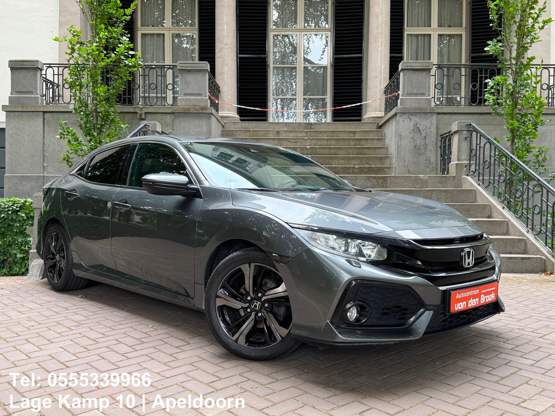 Honda Civic 1.0 i-VTEC Premium Automaat Navi Camera Stoelver, Auto's, Honda, Gebruikt, 129 pk, Adaptive Cruise Control, 988 cc
