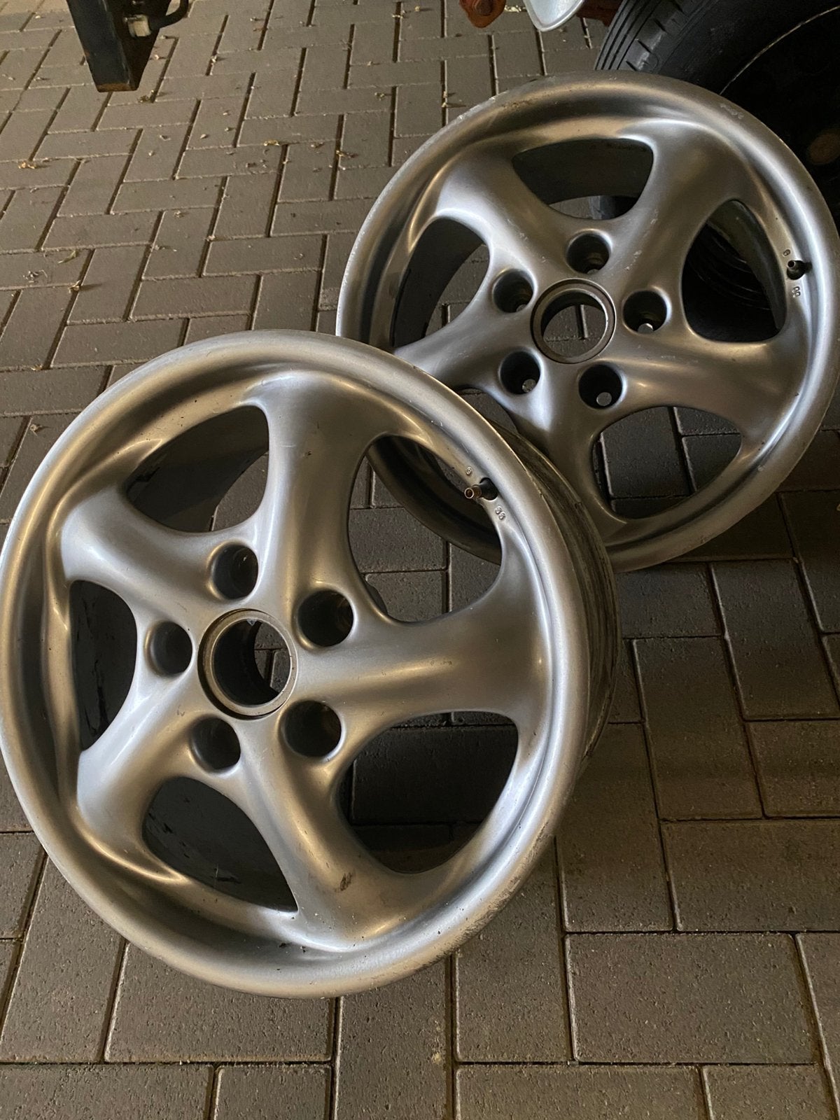 Porsche 9j 2 stuks, Auto diversen, Wieldoppen, Ophalen, Gebruikt
