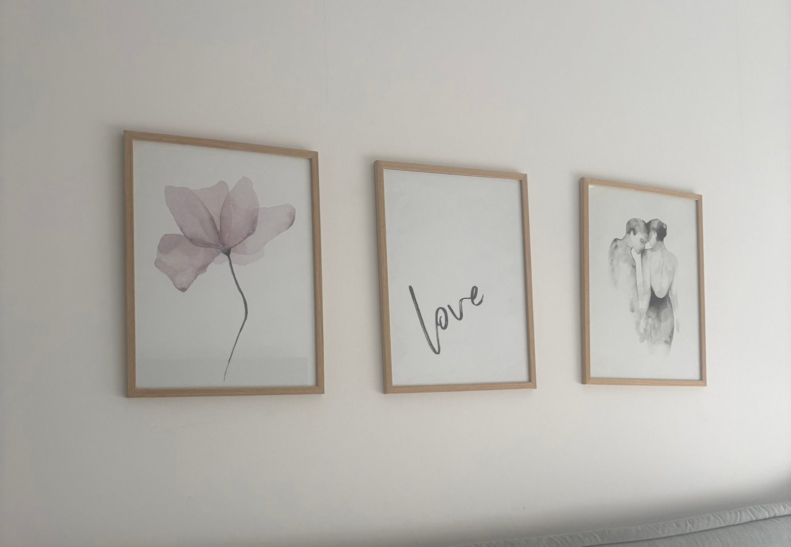 Set 3 stuks - posters met lijst, Huis en Inrichting, Woonaccessoires | Lijsten, Ophalen, Zo goed als nieuw