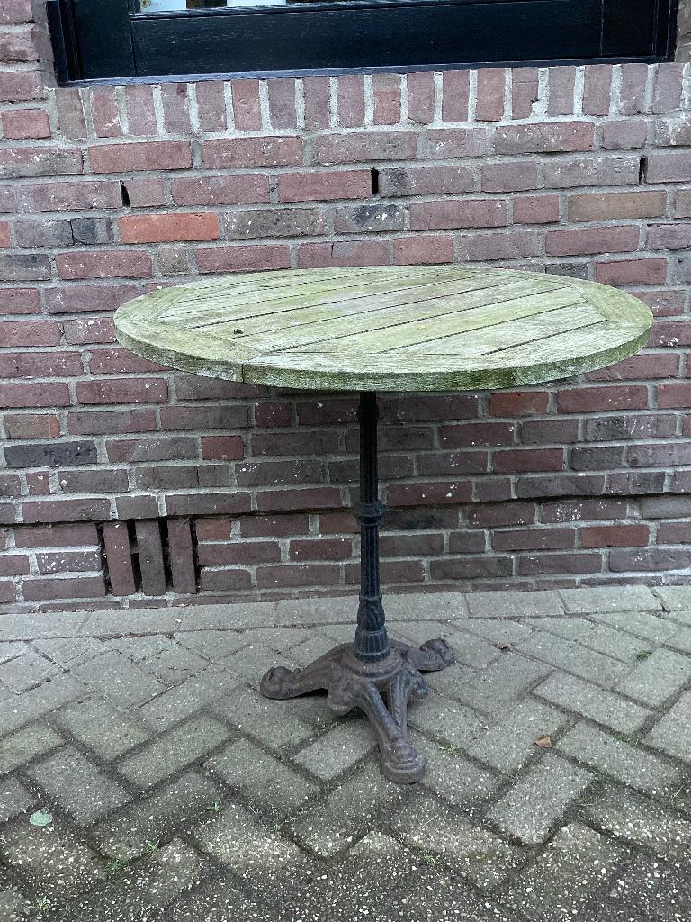 Tuintafel, Ophalen, Gebruikt, Rond, Metaal